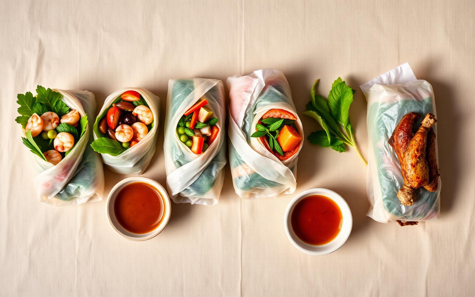 Quatre rouleaux Rolls & Co aux saisons